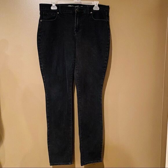 Old Navy Sweetheart Black Wash Jeans Size 12 Long - Picture 2 of 9